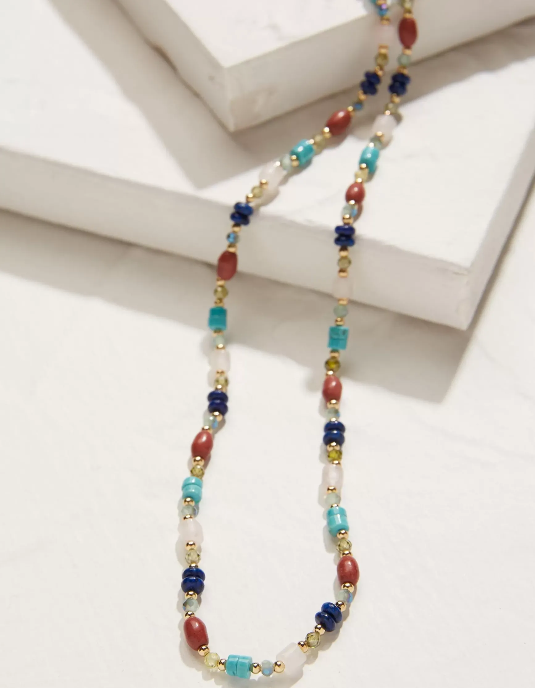 FatFace Stone And Bead Necklace|Women View All