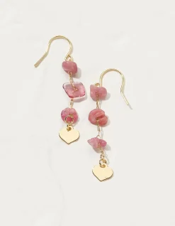 FatFace Stone And Heart Earrings|Women View All