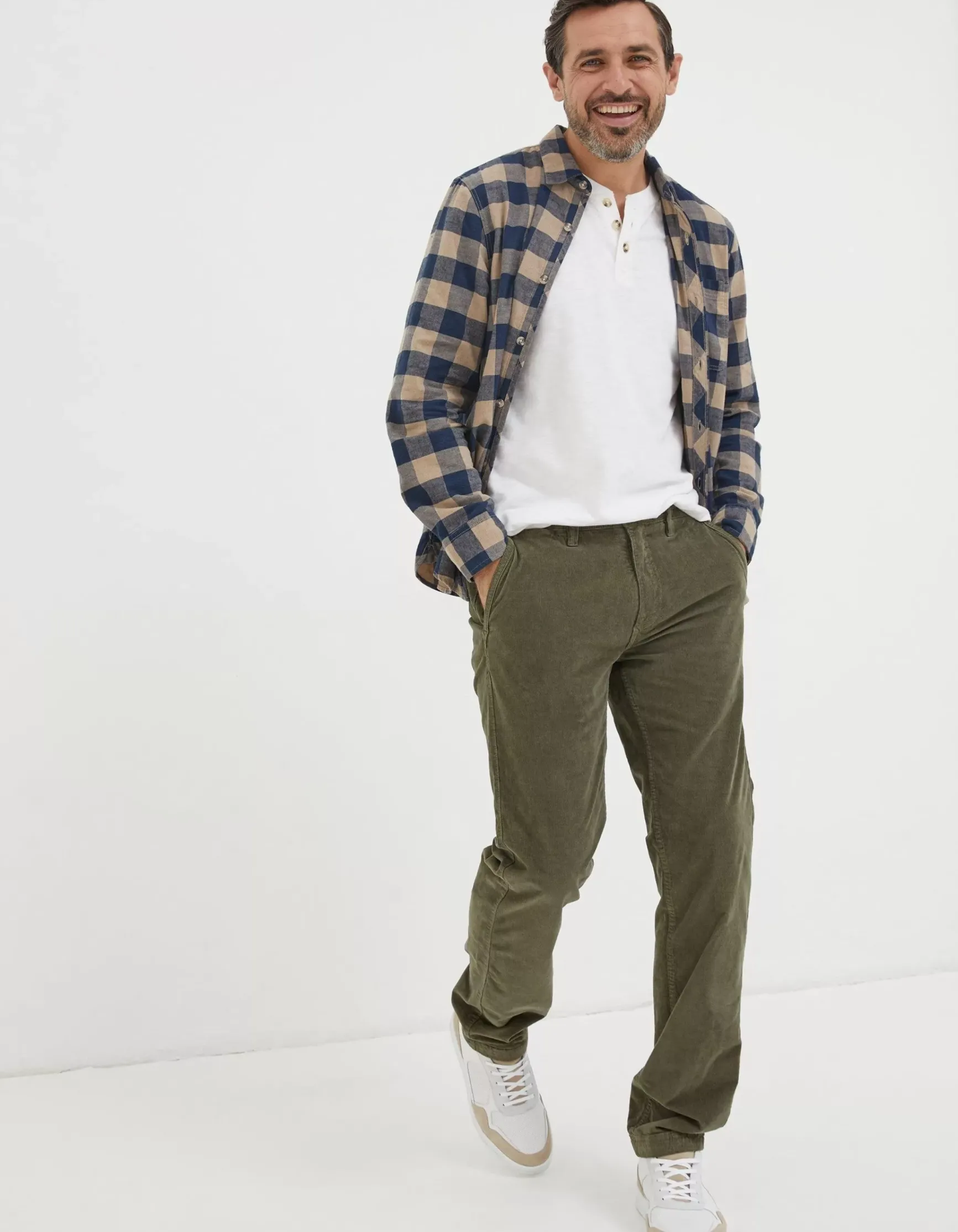 FatFace Straight Cord Trousers|Men View All