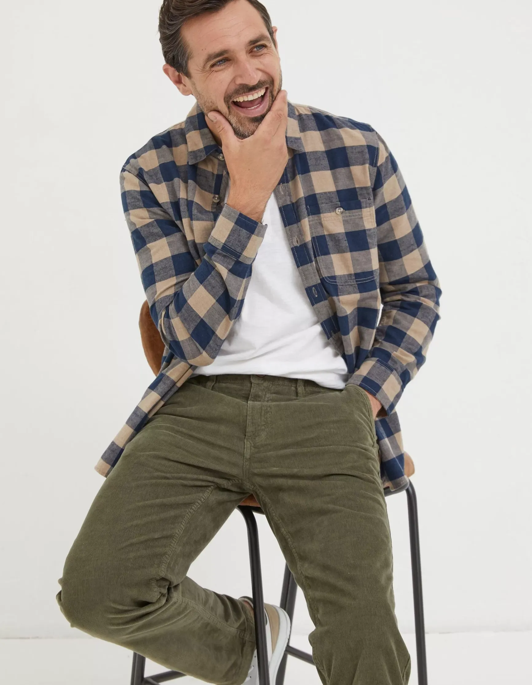 FatFace Straight Cord Trousers|Men View All