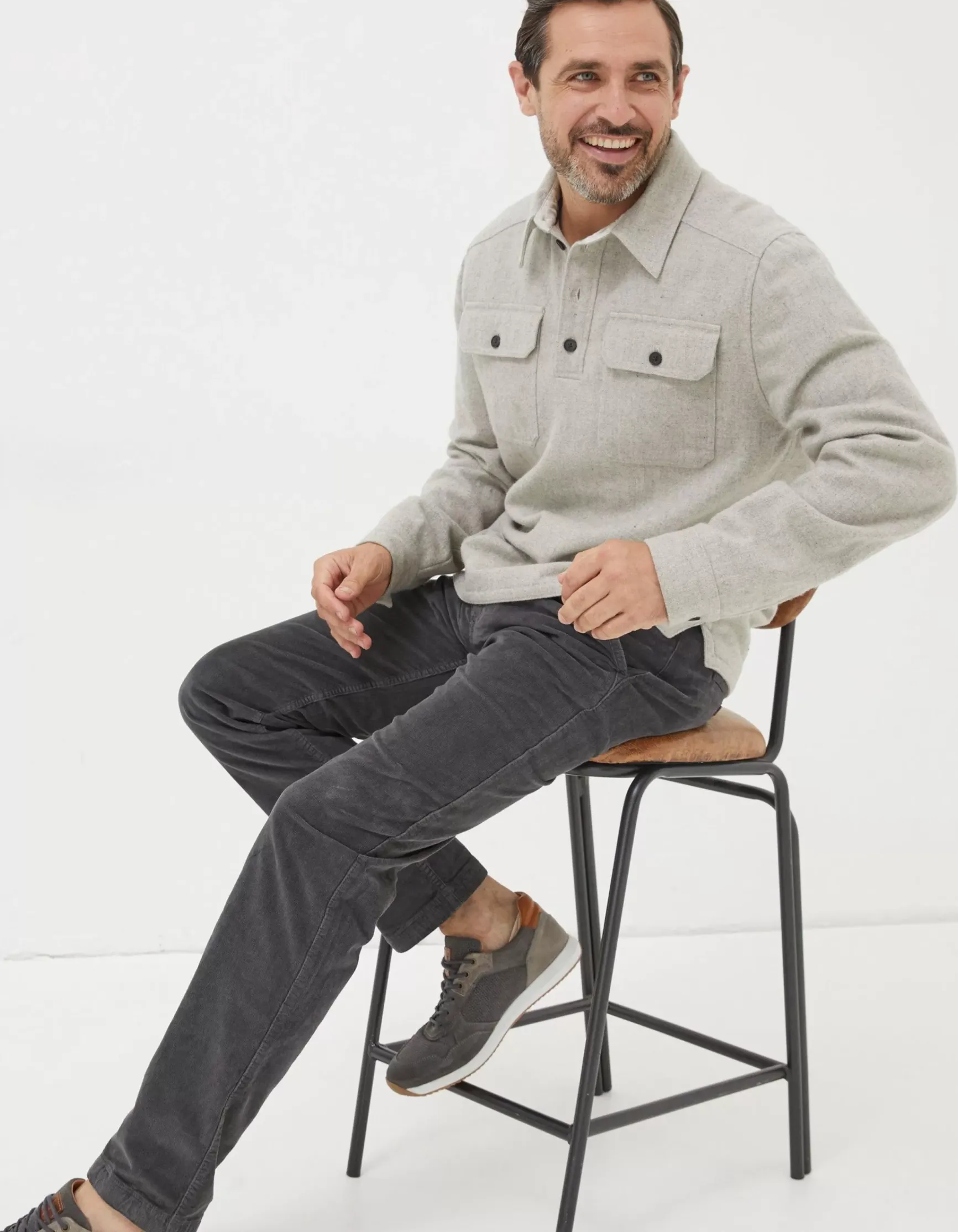 FatFace Straight Cord Trousers|Men View All