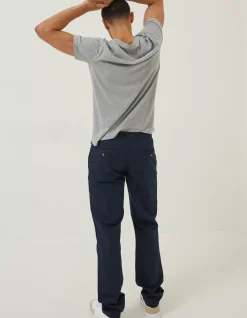 FatFace Straight Cotton Linen Trousers|Men Trousers & Chinos