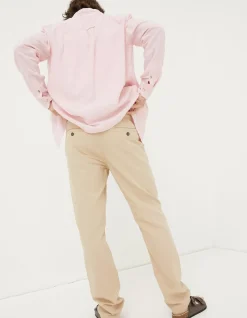 FatFace Straight Cotton Linen Trousers|Men Trousers & Chinos