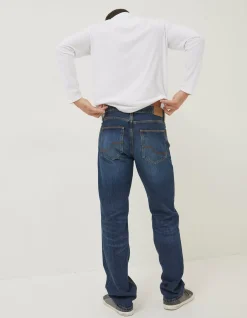 FatFace Straight Mid Wash Jeans|Men Jeans