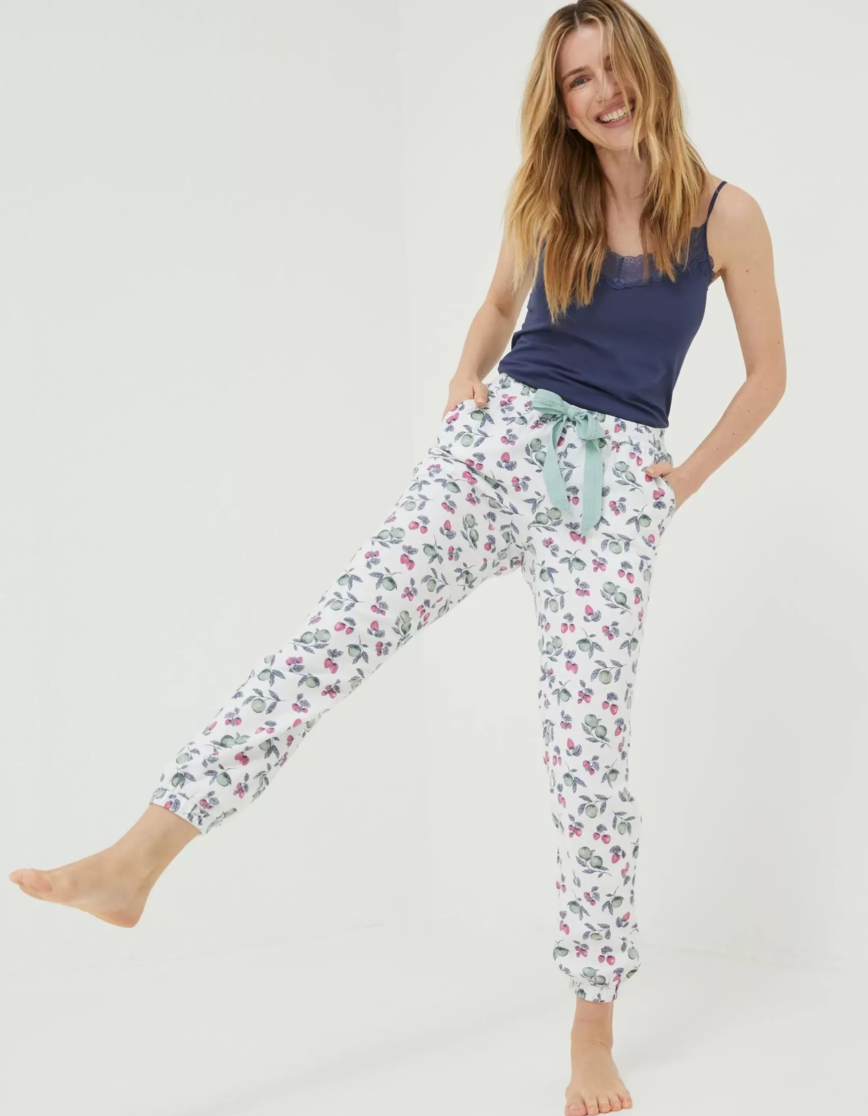 FatFace Strawberry Cuffed Pants|Women Nightwear & Loungewear