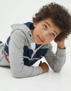 FatFace Stripe Henley Hoodie|Boys View All