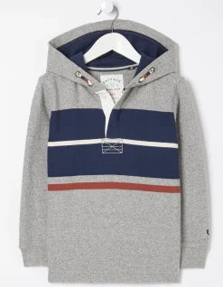 FatFace Stripe Henley Hoodie|Boys View All