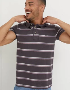 FatFace Stripe Pique Polo|Men T-Shirts
