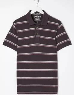 FatFace Stripe Pique Polo|Men T-Shirts