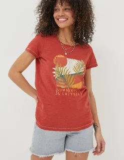FatFace Summer Haze T-Shirt|Women Tops & T-Shirts