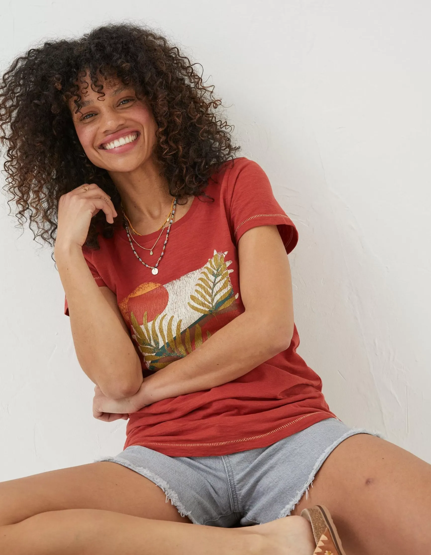 FatFace Summer Haze T-Shirt|Women Tops & T-Shirts