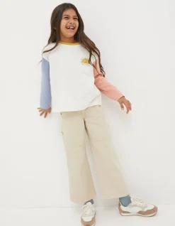 FatFace Sun Embroidered Long Sleeve T-Shirt|Girls View All