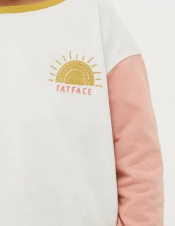 FatFace Sun Embroidered Long Sleeve T-Shirt|Girls View All