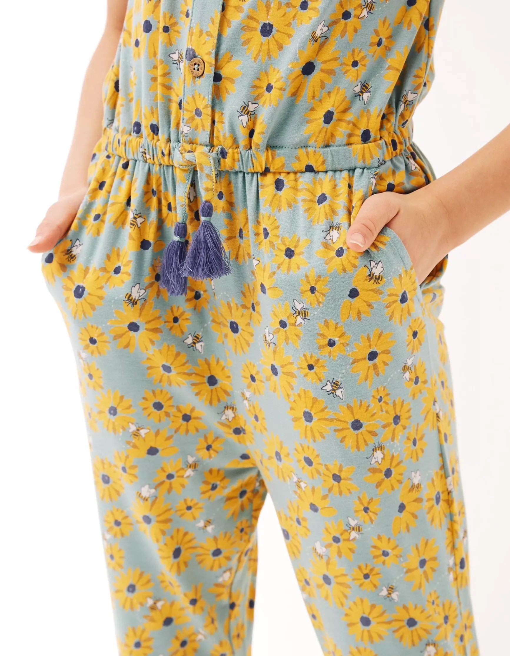 FatFace Sunflower Print Jumpsuit|Girls View All