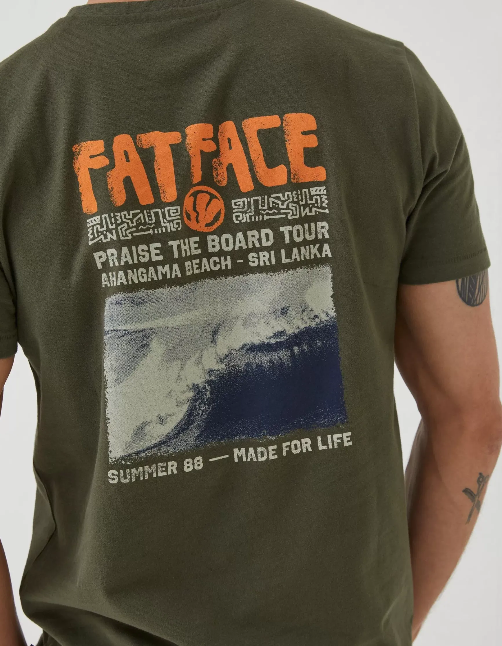 FatFace Surf Comp T-Shirt|Men T-Shirts