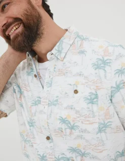 FatFace Surf Print Shirt|Men Shirts