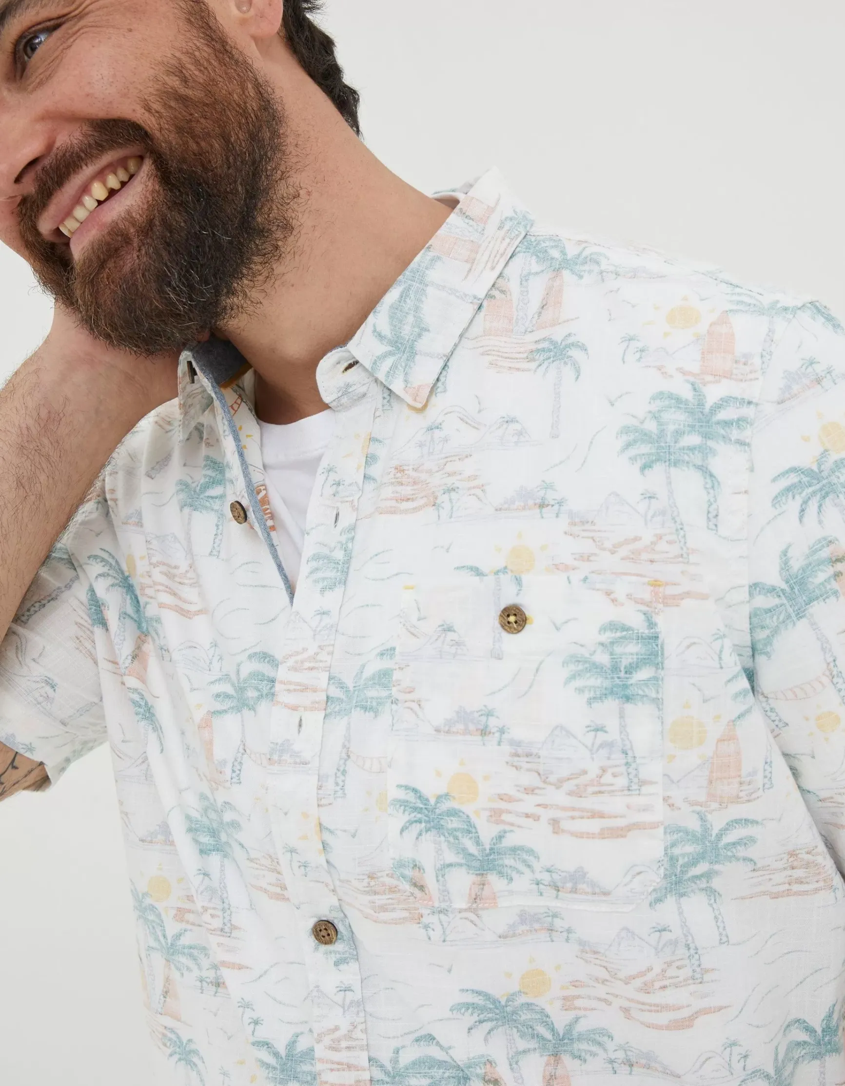 FatFace Surf Print Shirt|Men Shirts