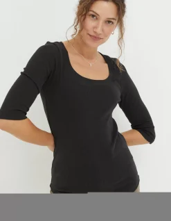 FatFace Susie Square Neck Rib Top|Women View All