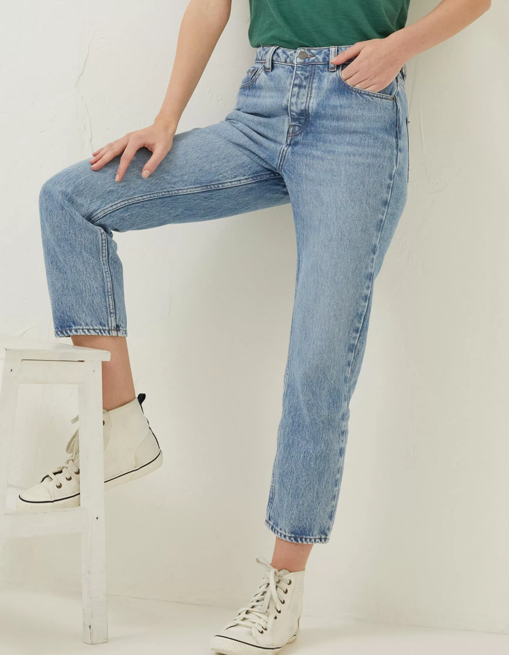FatFace Sutton Straight Cropped Jeans|Women Jeans & Dungarees