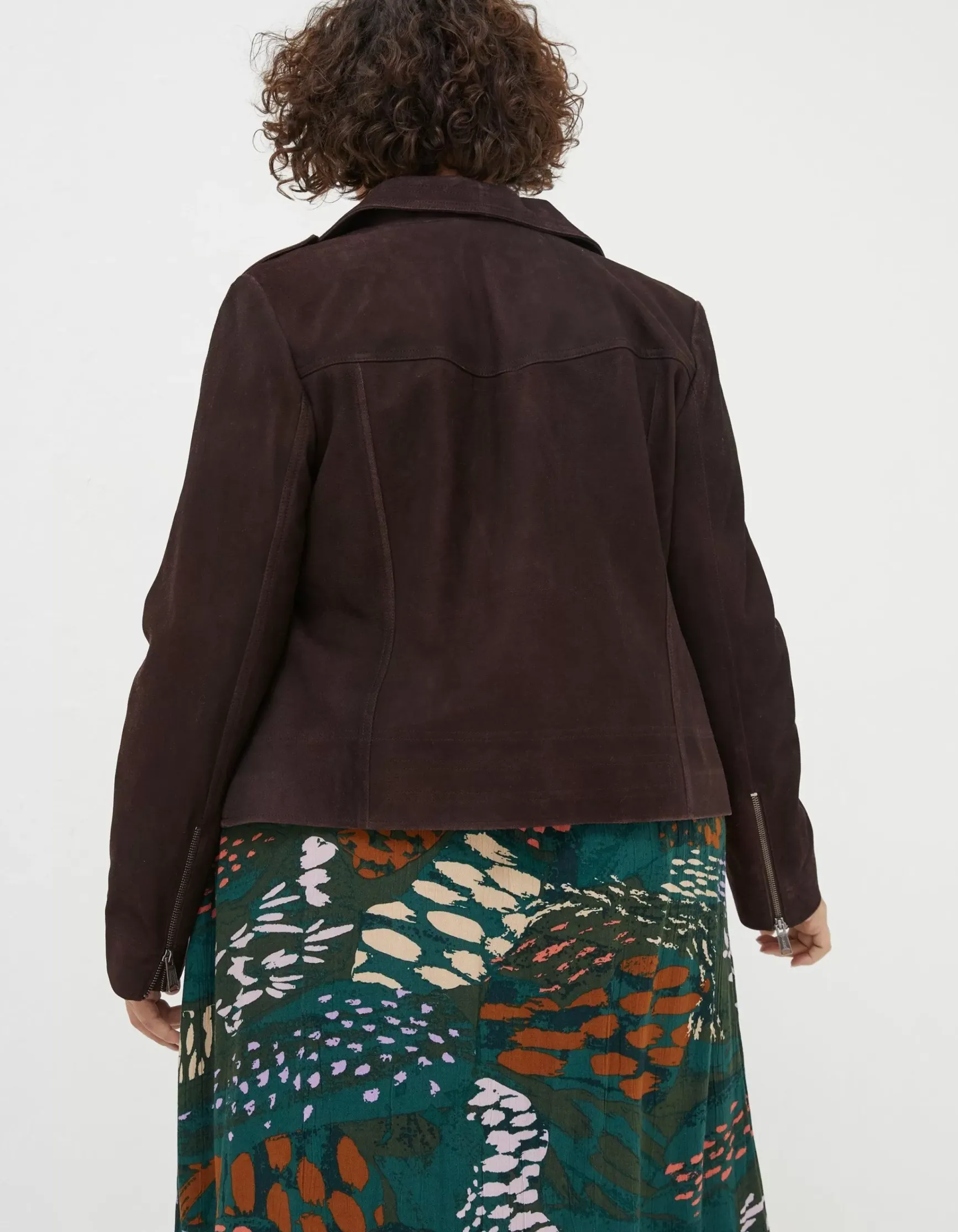 FatFace Suzie Suede Biker Jacket|Women Coats & Jackets