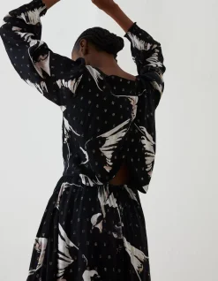 FatFace Swallow Print Elaine Midi Dress|Women View All