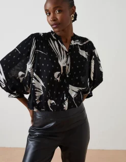 FatFace Swallow Print Evelyn Blouse|Women Shirts & Blouses