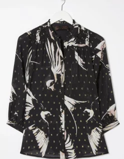 FatFace Swallow Print Evelyn Blouse|Women Shirts & Blouses