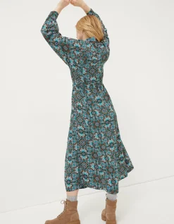 FatFace Swinley Mirrored Midi Dress|Women Dresses