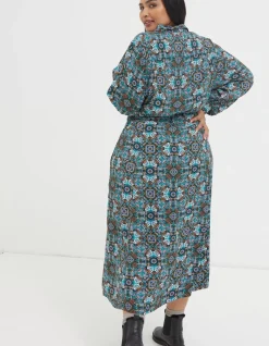 FatFace Swinley Mirrored Midi Dress|Women Dresses