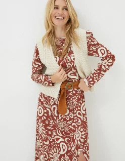 FatFace Talia Knitted Waistcoat|Women Knitwear