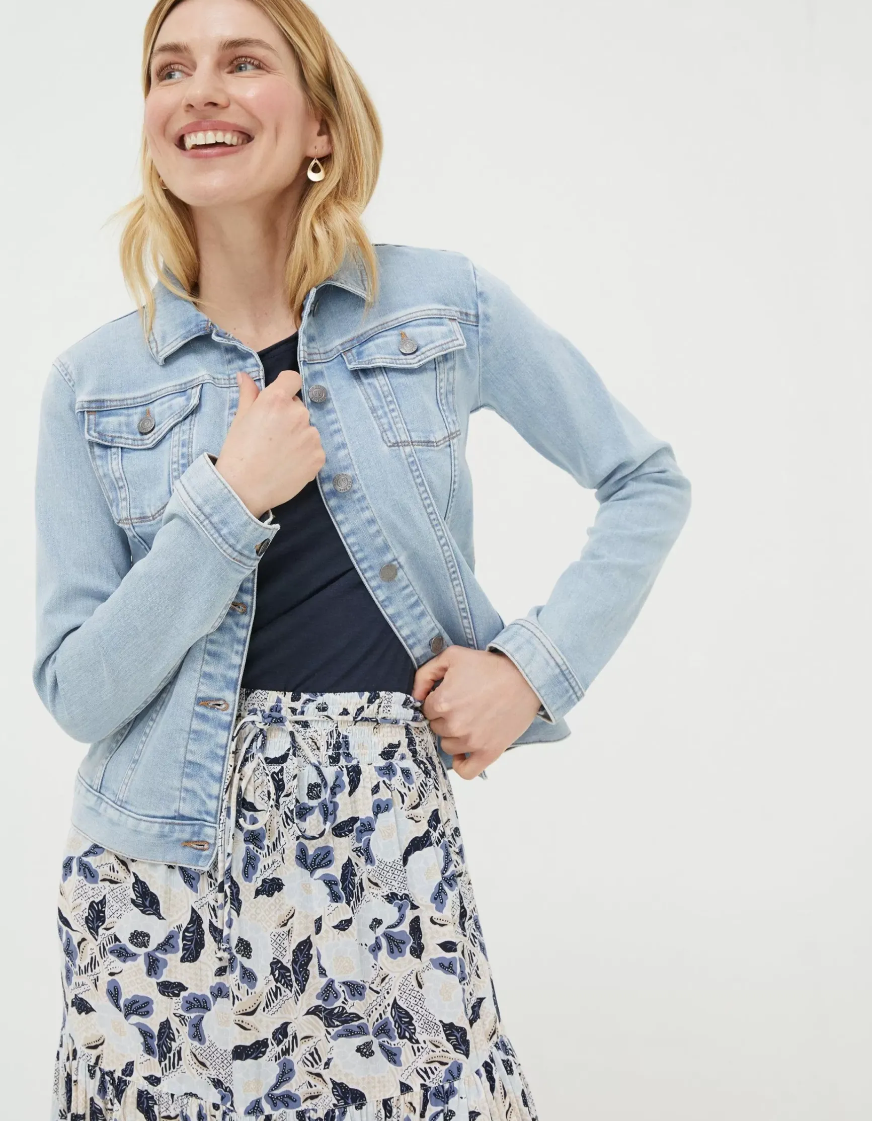 FatFace Tasha Denim Jacket|Women Coats & Jackets