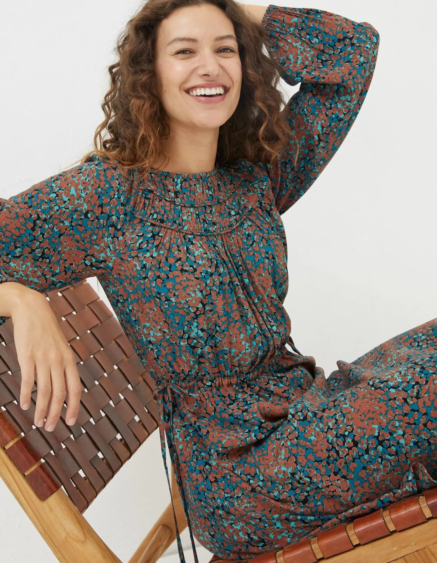 FatFace Taylor Textured Spot Dress|Women Dresses
