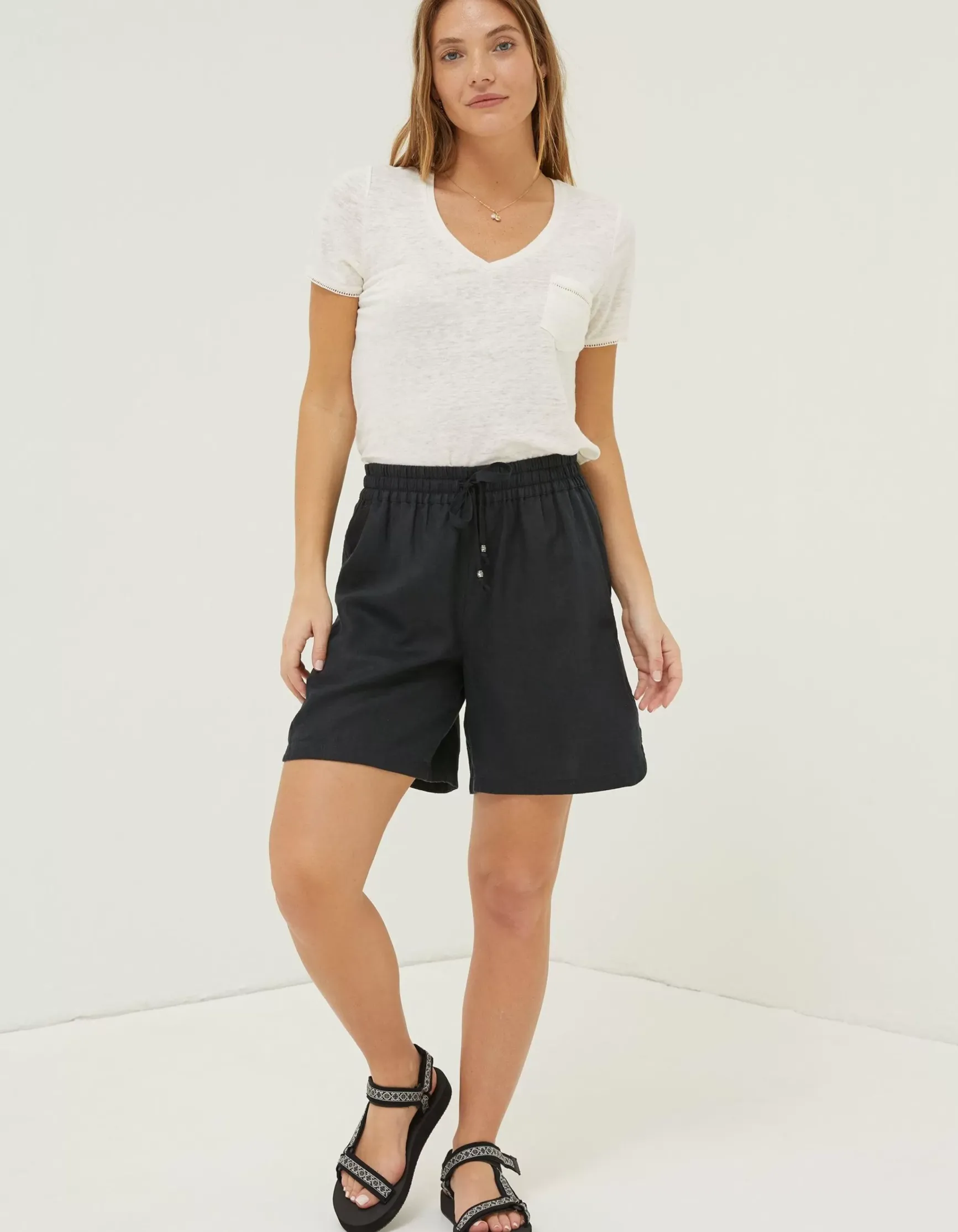 FatFace Tenby Linen Short|Women Shorts