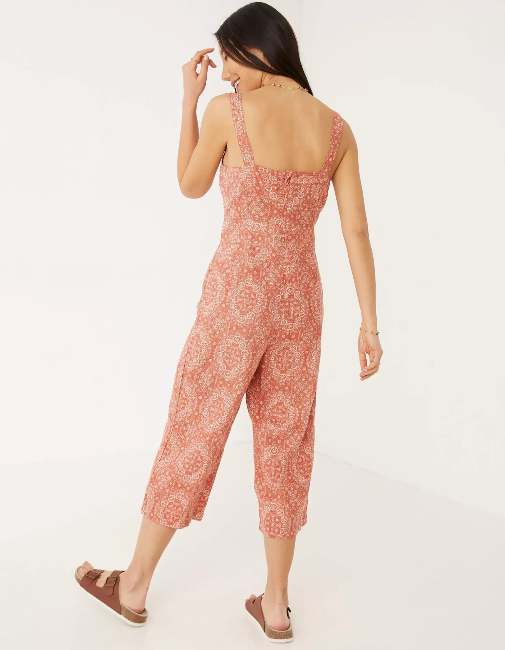 FatFace Terra Linen Blend Jumpsuit|Women Jumpsuits & Playsuits
