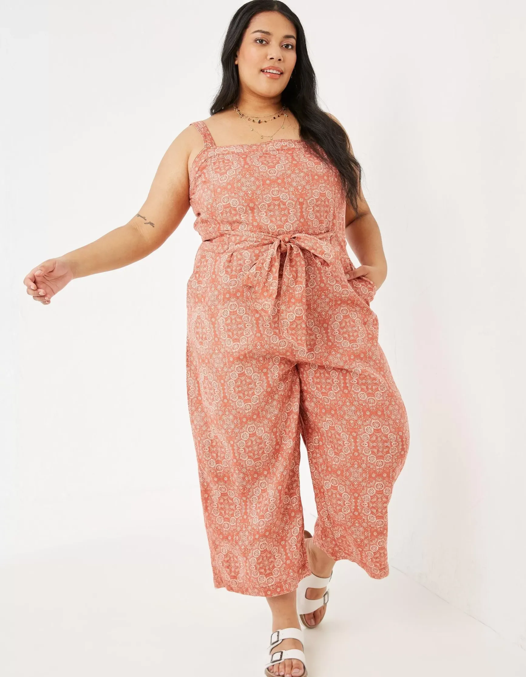 FatFace Terra Linen Blend Jumpsuit|Women Jumpsuits & Playsuits