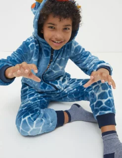 FatFace Terry Dinosaur Onesie|Boys View All