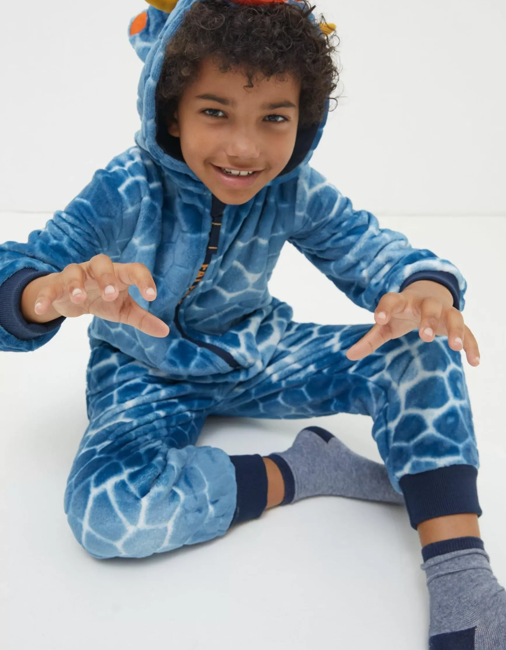 FatFace Terry Dinosaur Onesie|Boys View All