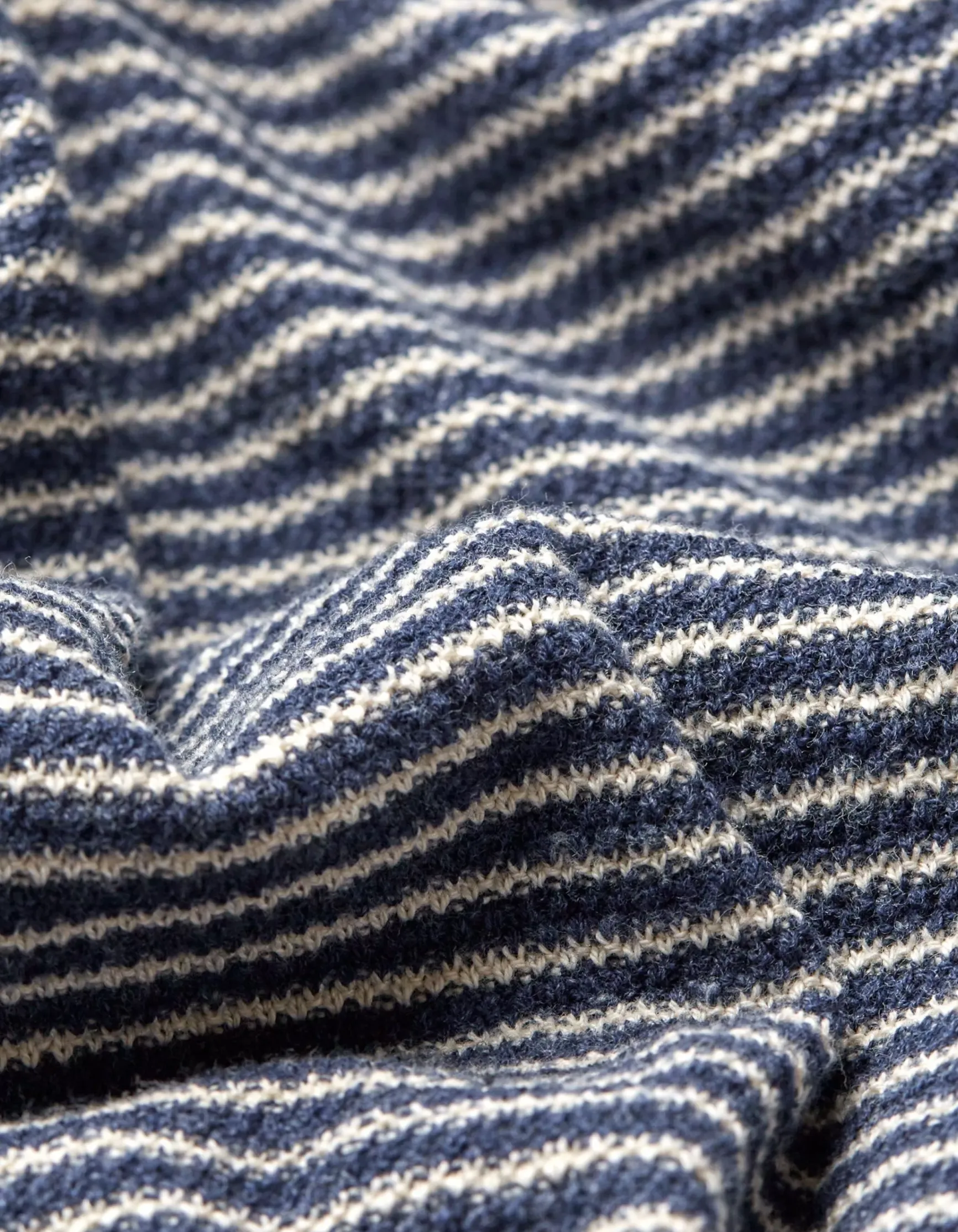 FatFace Textured Stripe Crew|Men Knitwear