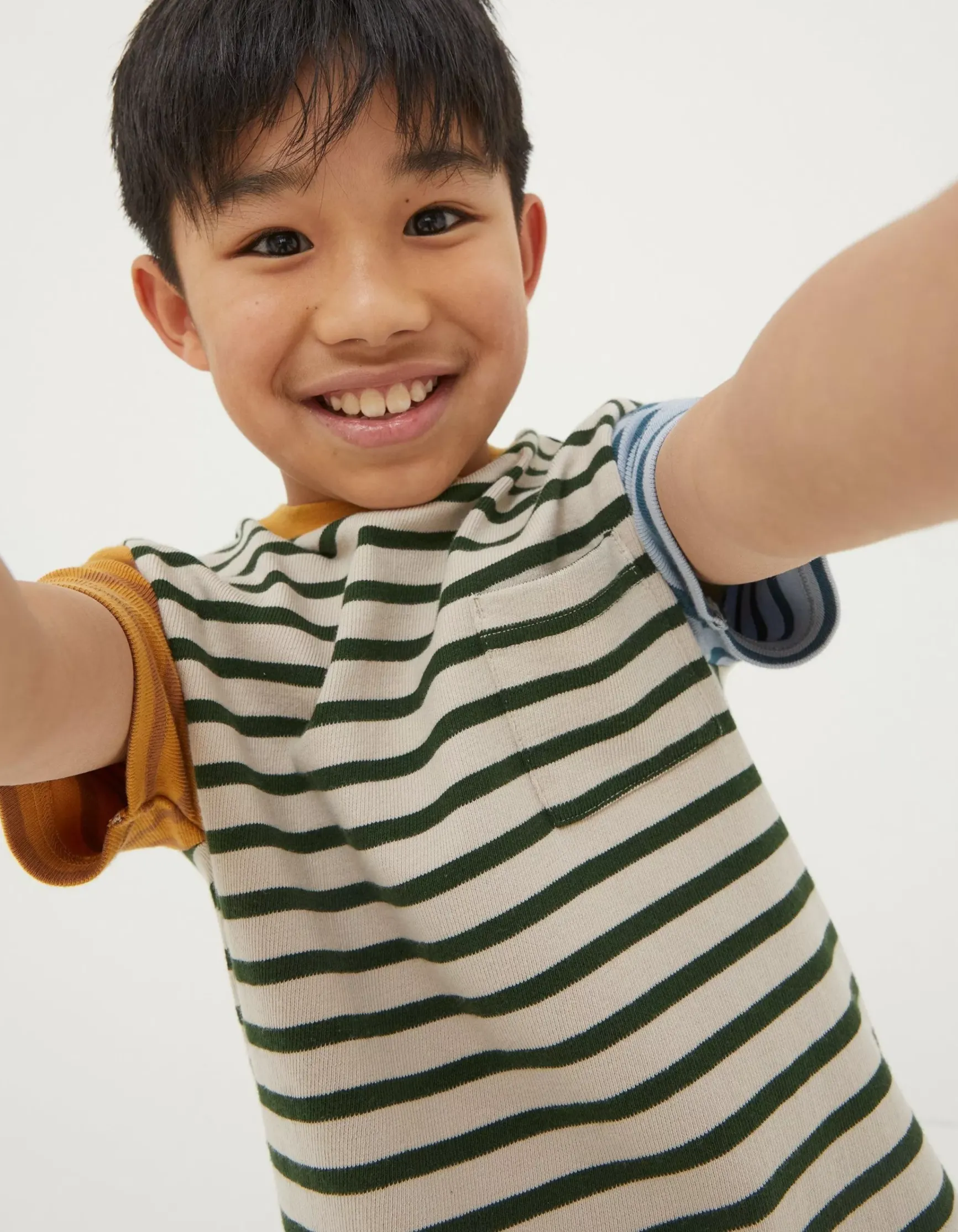 FatFace Textured Stripe T-Shirt|Boys View All