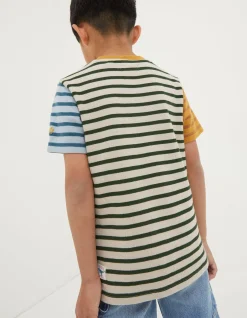FatFace Textured Stripe T-Shirt|Boys View All