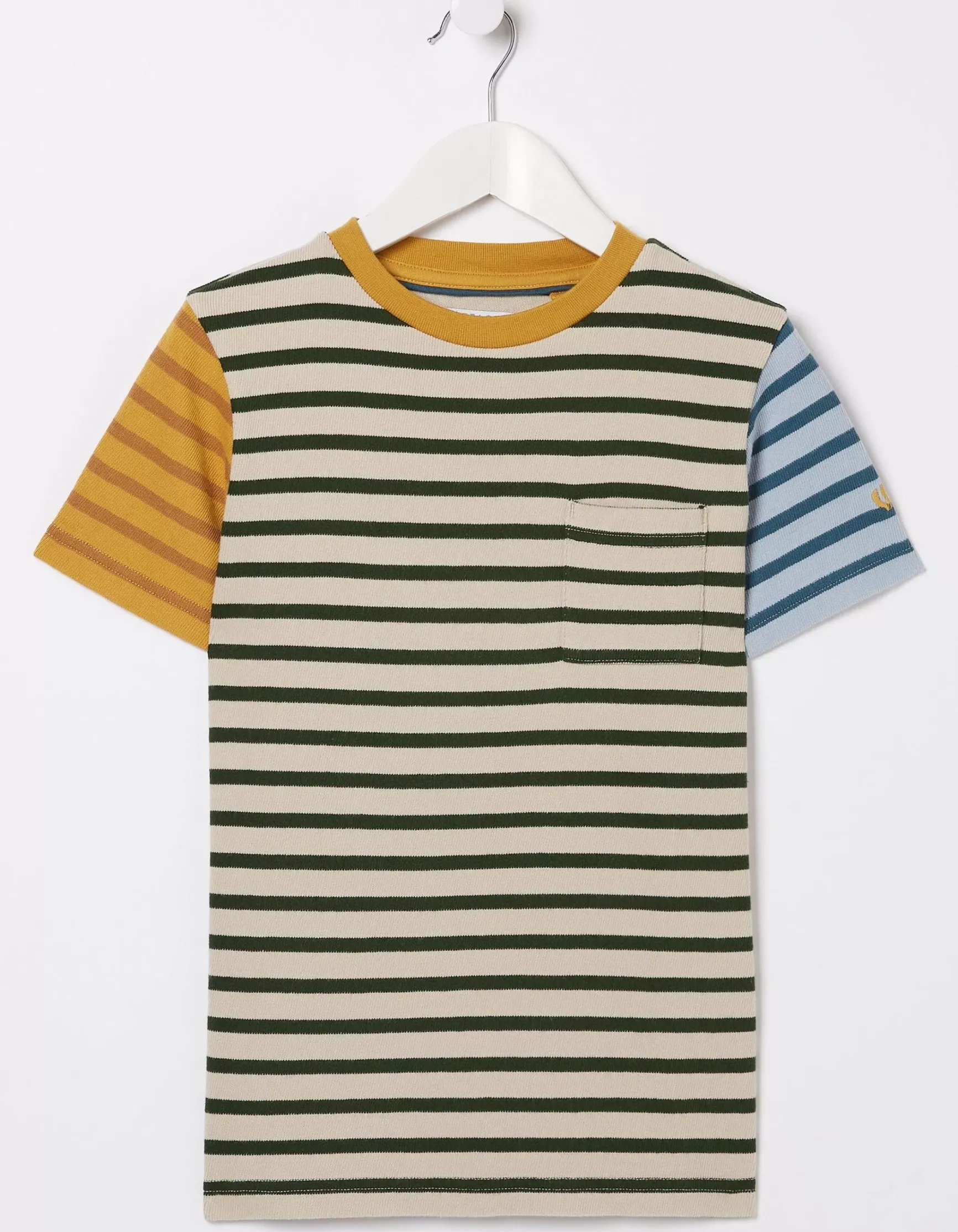 FatFace Textured Stripe T-Shirt|Boys View All