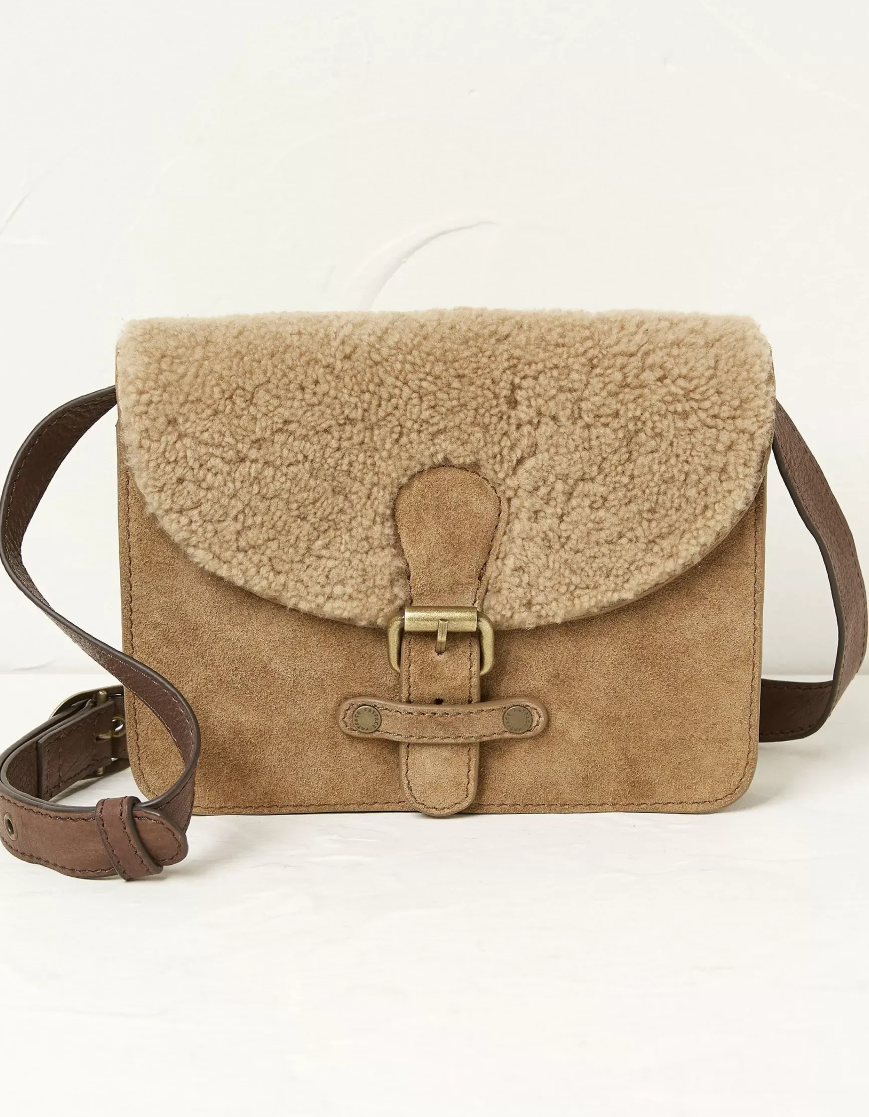 FatFace The Avery Shearling Crossbody Bag|Women View All