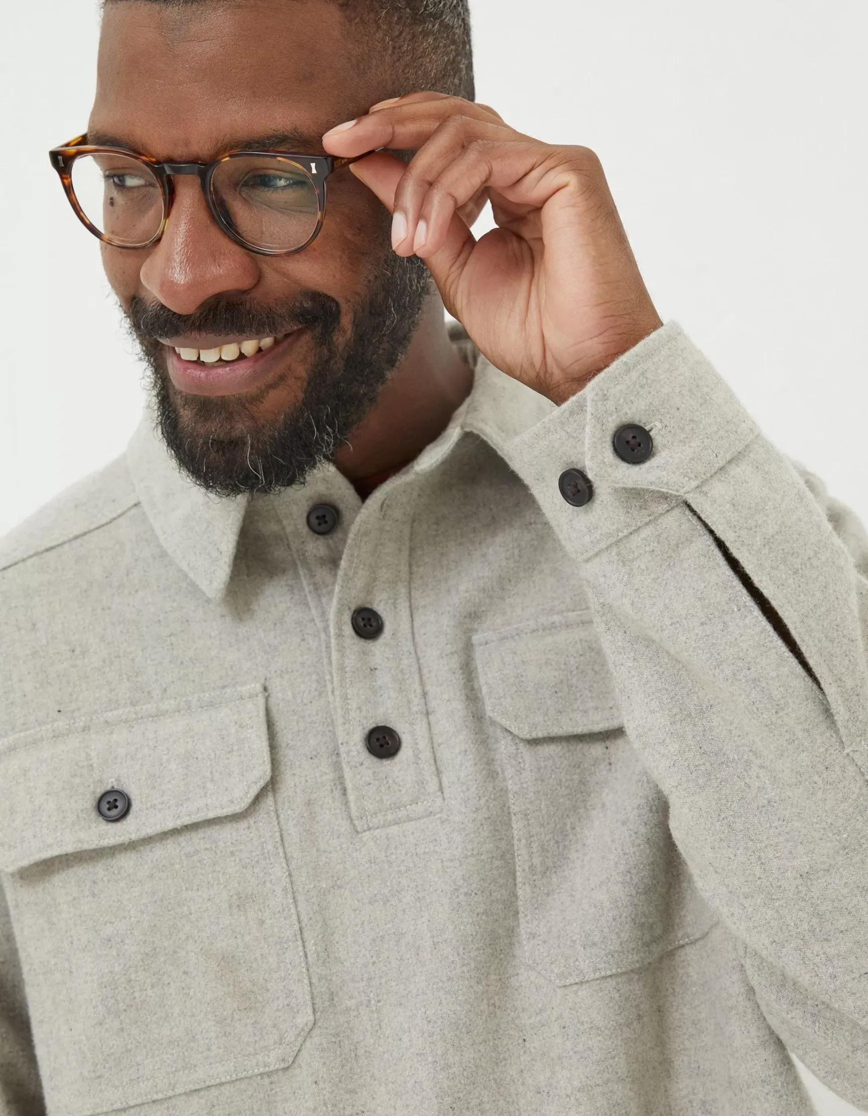 FatFace Thompson Smock Shirt|Men View All