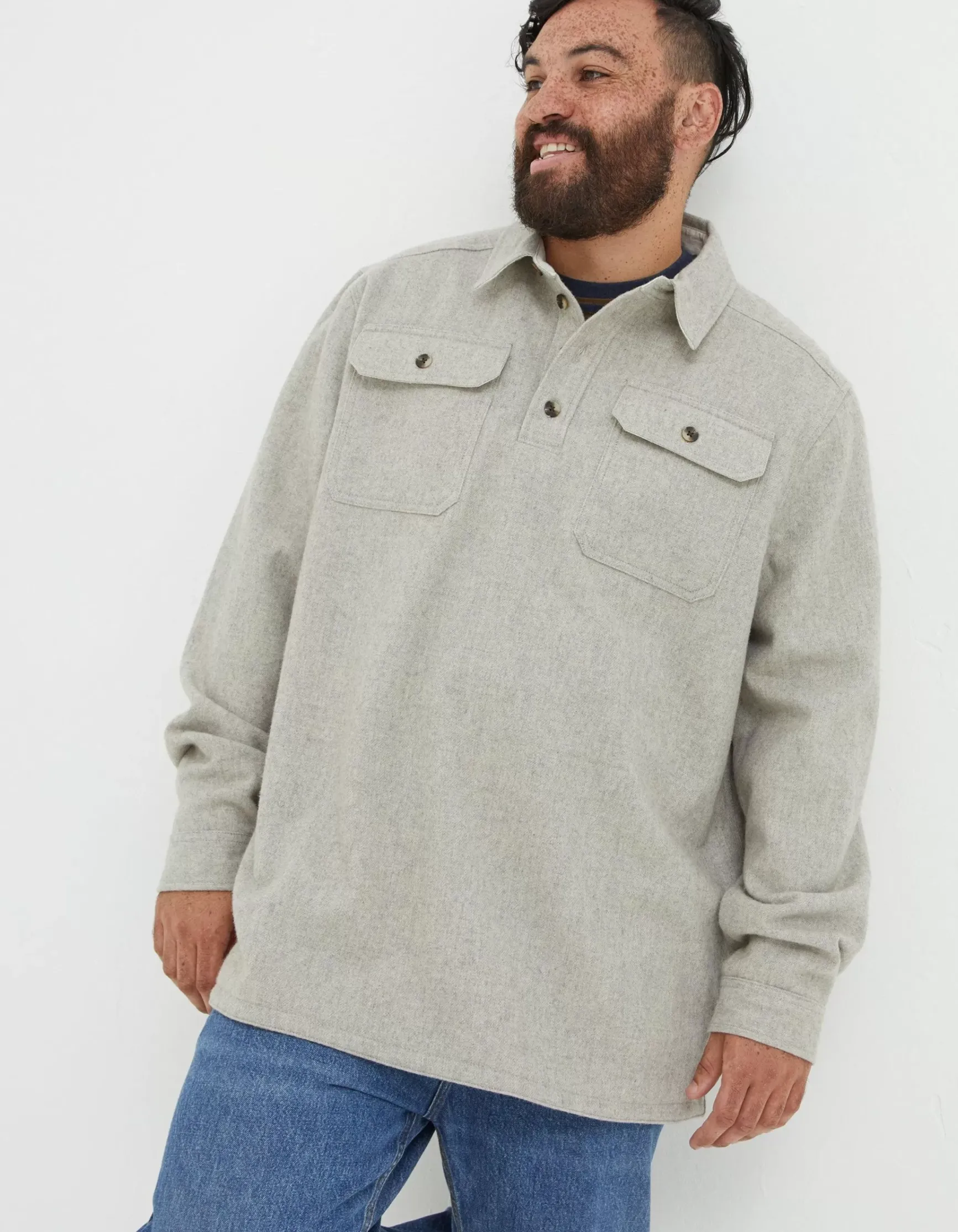 FatFace Thompson Smock Shirt|Men View All
