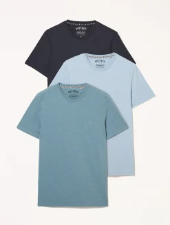 FatFace Three Pack Crew Neck T-Shirts|Men T-Shirts