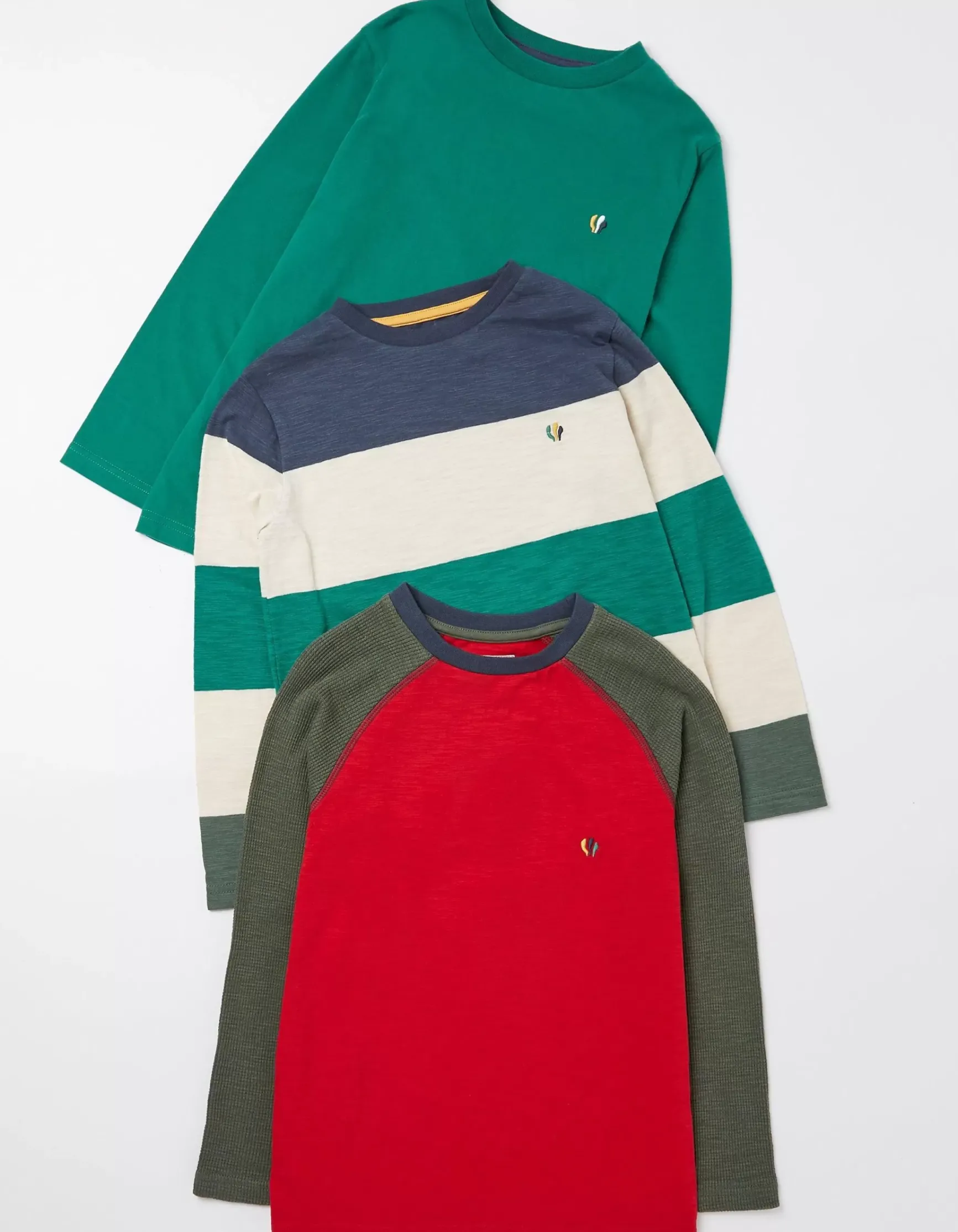 FatFace Three Pack Long Sleeve T-Shirts|Boys View All