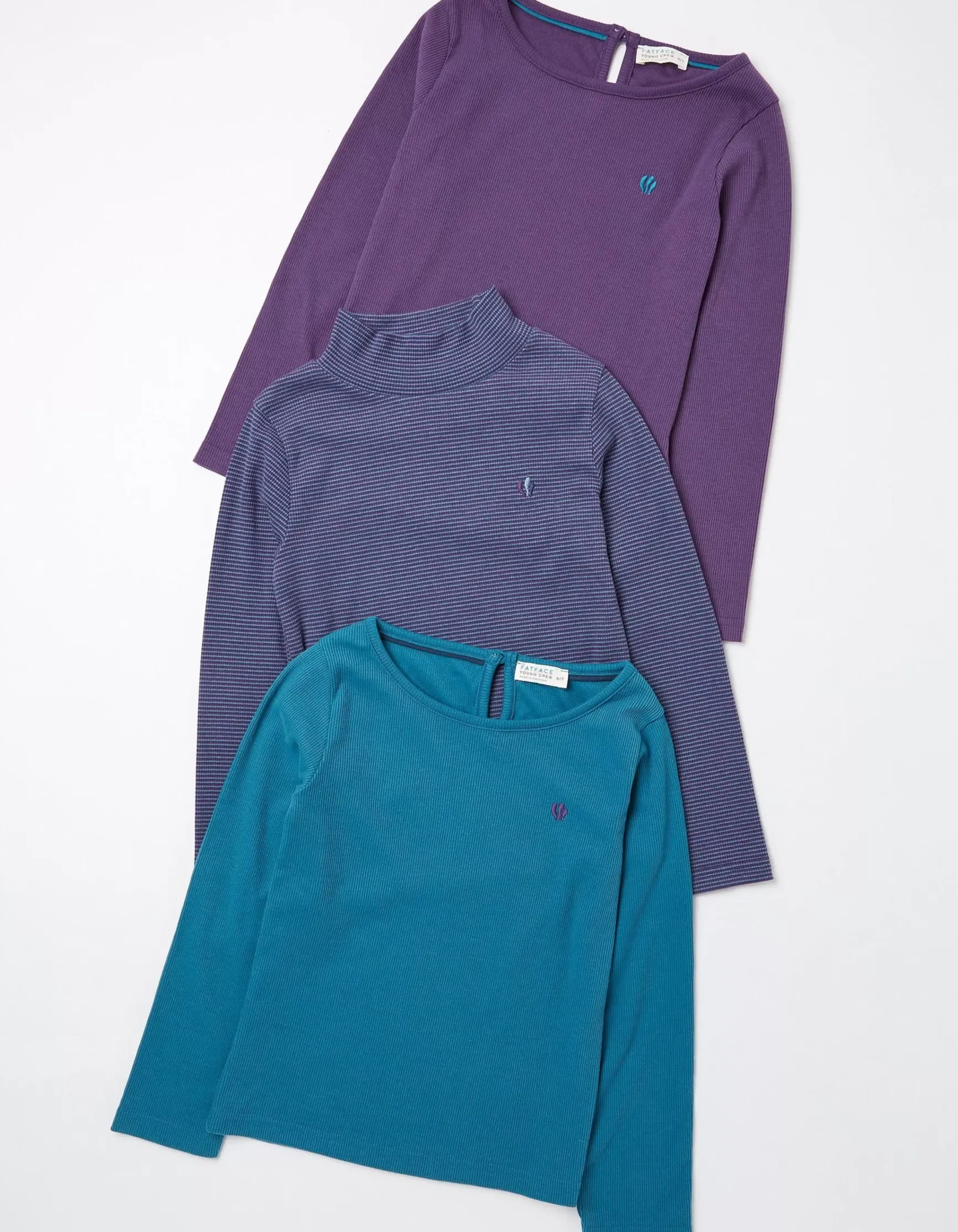 FatFace Three Pack Long Sleeve T-Shirts|Girls View All