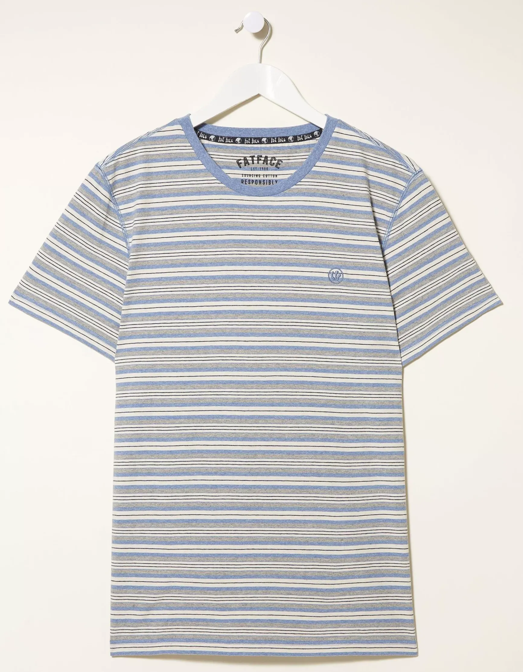 FatFace Three Pack Stripe T-Shirts|Men Nightwear & Pyjamas