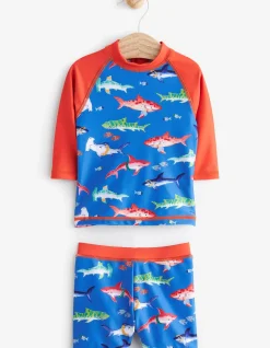 FatFace Three Piece Shark Swim Set|Baby View All