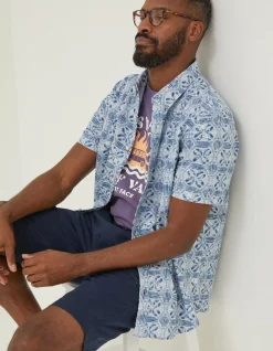 FatFace Tile Print Shirt|Men Shirts